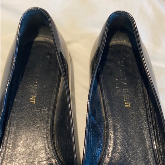 Saint Laurent patent pointed toe flats - Picture 10 of 11
